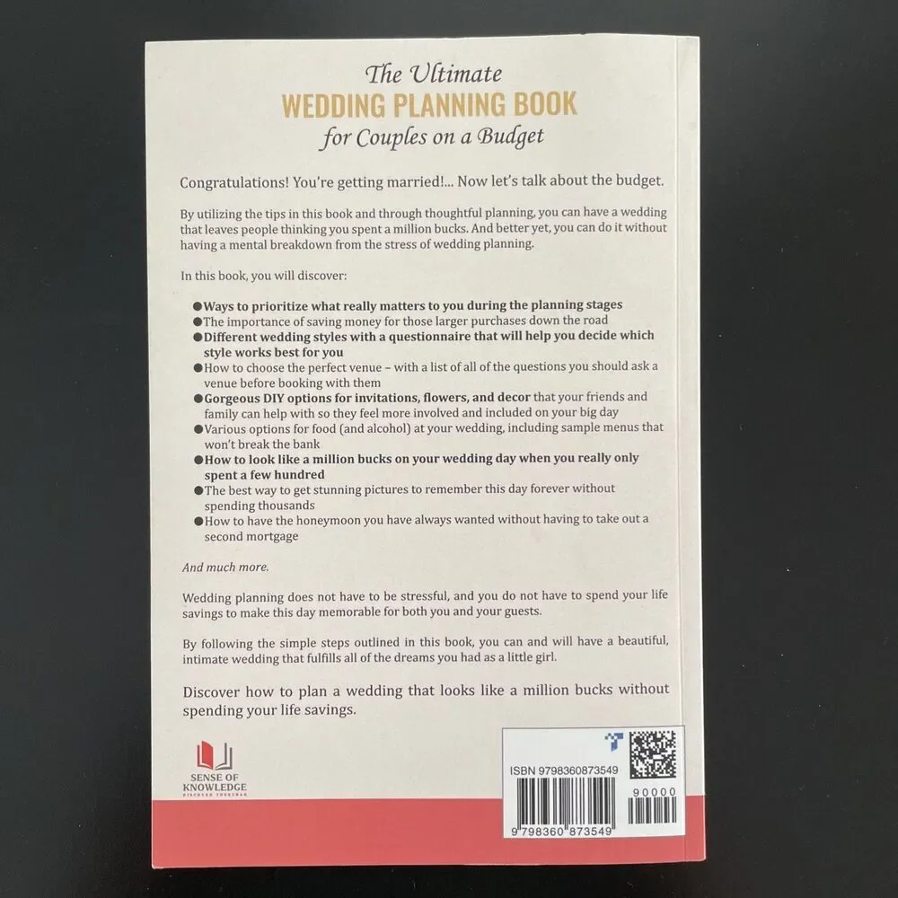 The Ultimate Wedding Planning Book for Couples‎ on a Budget Eliza Abbott New